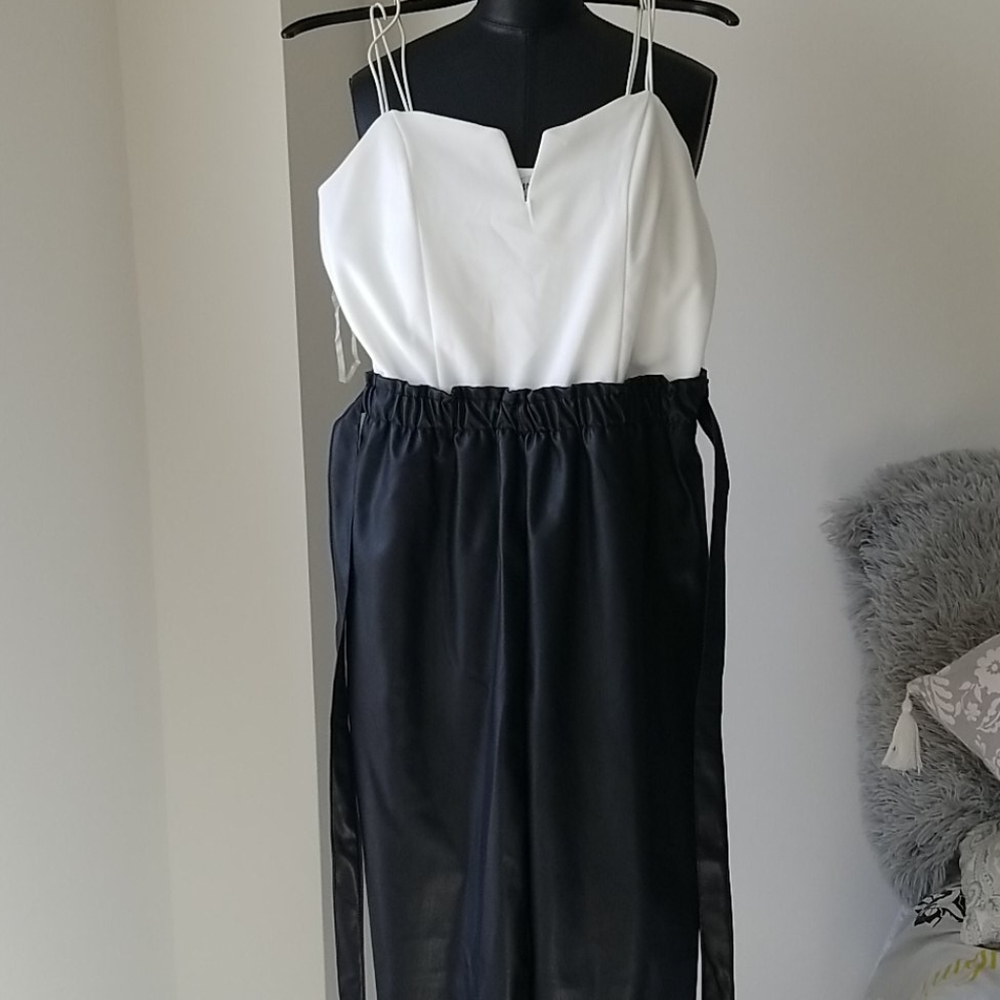 Mix Media Jogger Jumpsuit